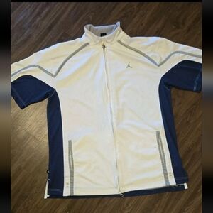 JORDAN WARM UP JERSEY Size XXL SLEEVE SHIRT Zipper UP Retro Shootaround #0024